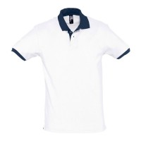 POLO PIQUÉ UNISEXO M/M PRINCE 11369 BRANCO/AZ